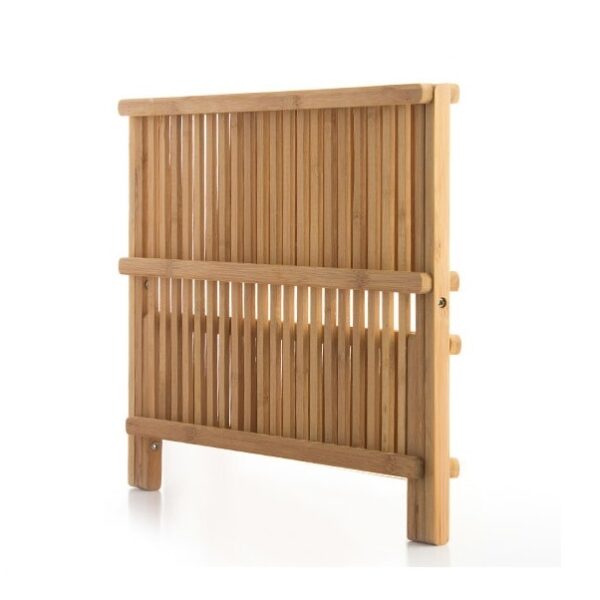 Égouttoir à vaisselle pliable en bambou