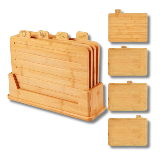 Ensemble ZAYNO de 4 Planches en Bois – BAMBOU
