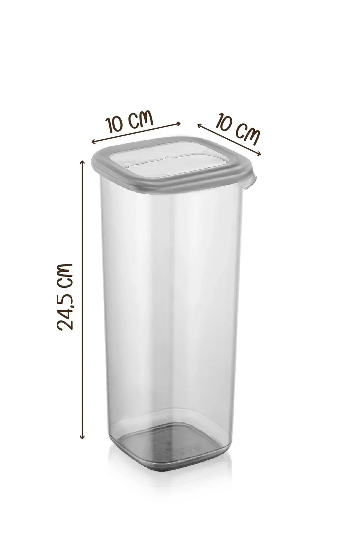 Set de 12 Grandes Boîtes de Rangement Alimentaire Carrées avec Étiquette-1700 ml-Couvercle Rigide Grand Bocal