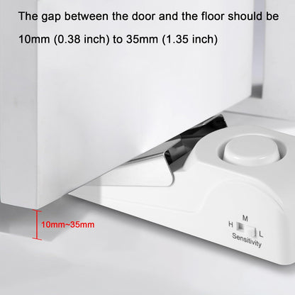 KERUI Door Stop Alarm with 120dB Siren, Portable Door Stopper Security Alarm for Travel, Hotel, Apartment and Home, 3 Levels Sensitivity Door Wedge Alarm (Pack of 1)