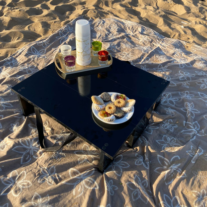 🏖️ طاولة الشاطئ الذكية للعائلات: خفيفة، عملية، ومتعددة الاستعمالات!