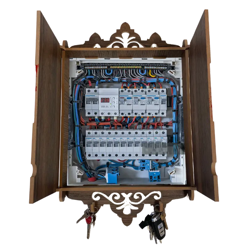 Cache tableau électrique en Bois Claire - محمد صلى الله عليه وسلم