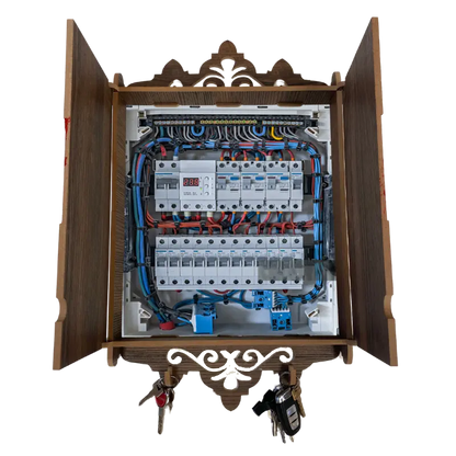 Cache tableau électrique en Bois Claire - محمد صلى الله عليه وسلم
